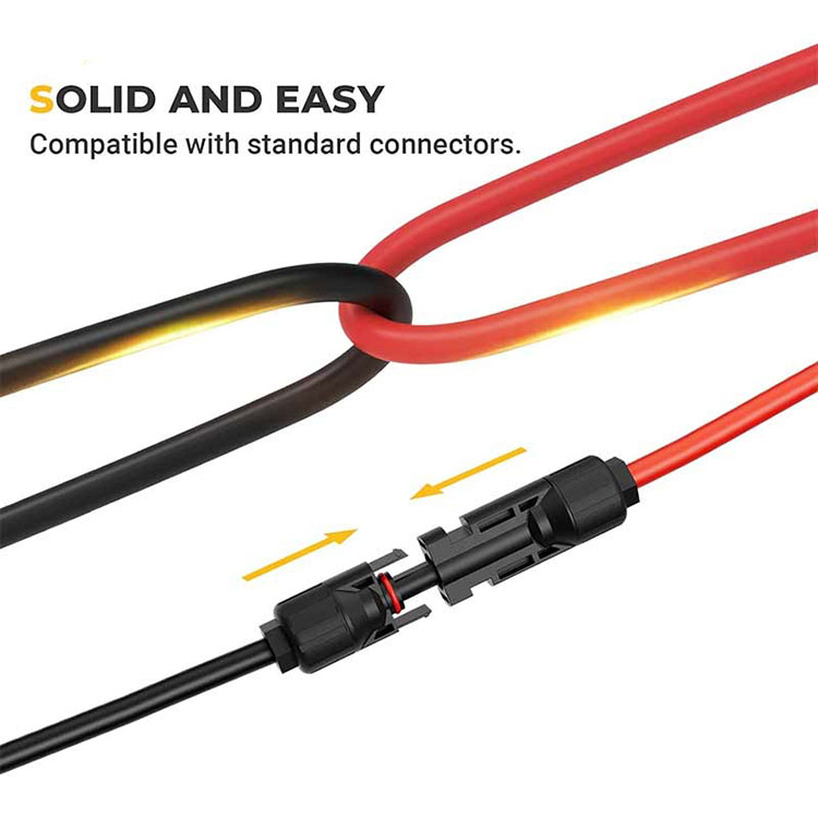 El cable d’extensió solar de 10 peus de 10 peus es farà dur i s’esquerda a temperatures baixes?
