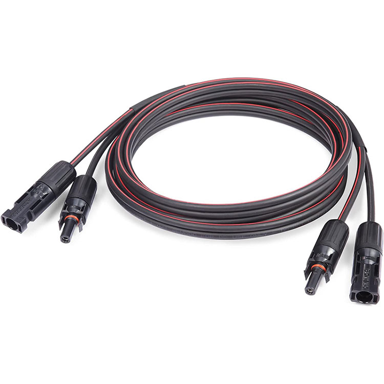 Cable solar doble reforçat de calibre 10 de 30 peus